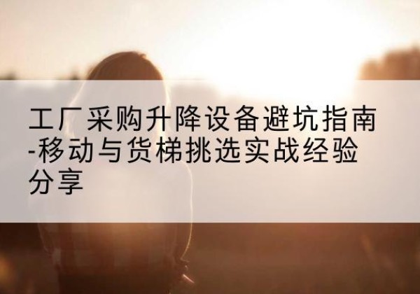 新丰移动式升降机怎么选-工厂采购升降设备避坑指南-移动与货梯挑选实战经验分享
